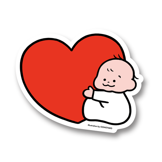 『HUG HEART』ステッカー