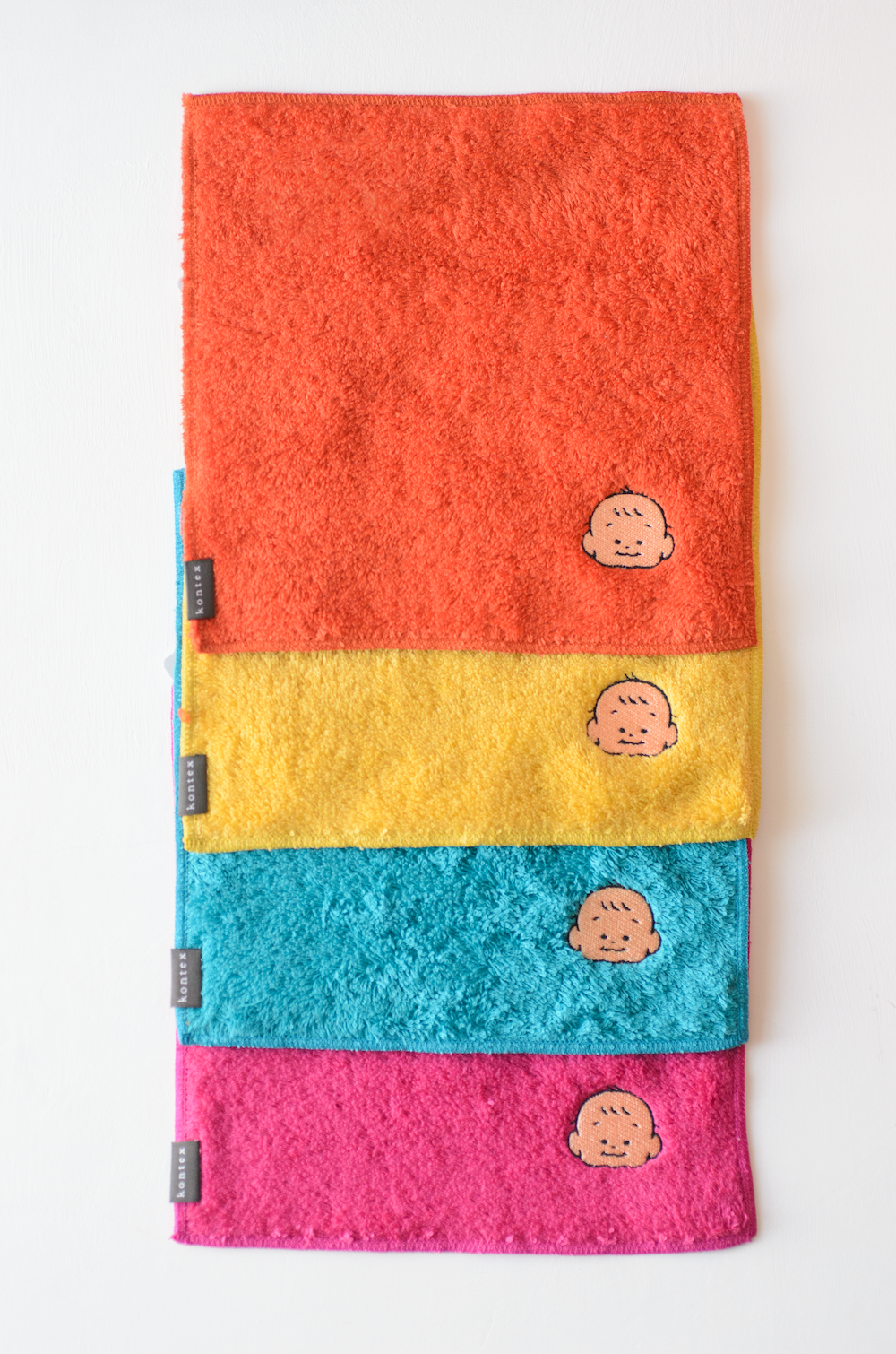 刺繍タオルハンカチ(全6色)